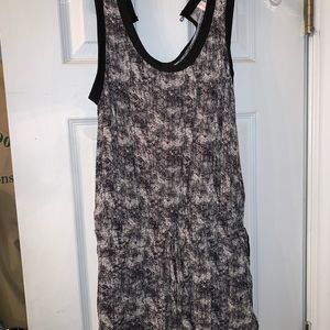 spot patterned romper